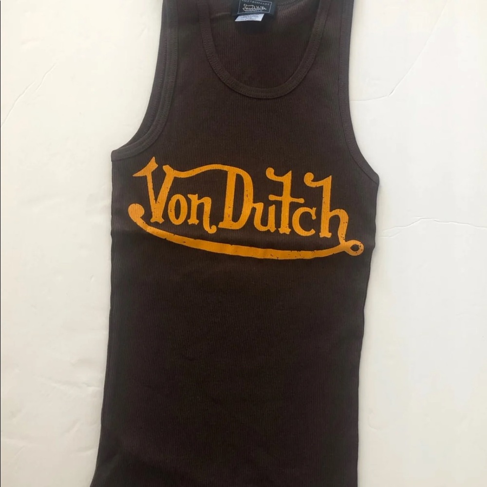 NWT LIMITED Von Dutch ribbed tank